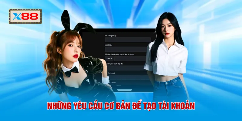 Những yêu cầu cơ bản để tạo tài khoản