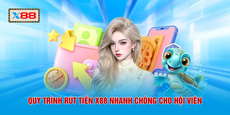 Quy trình rút tiền X88 nhanh chóng cho hội viên